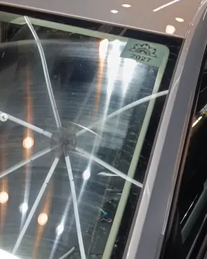 Para-brisa antes do serviço